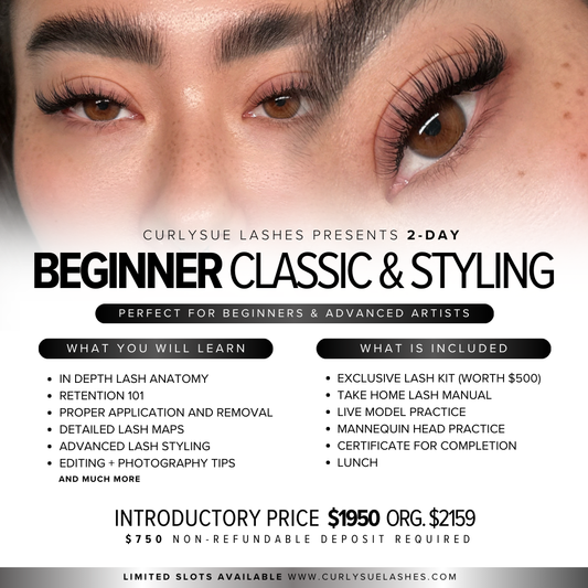 2-DAY 1:1 Beginner Classic & Styling Masterclass