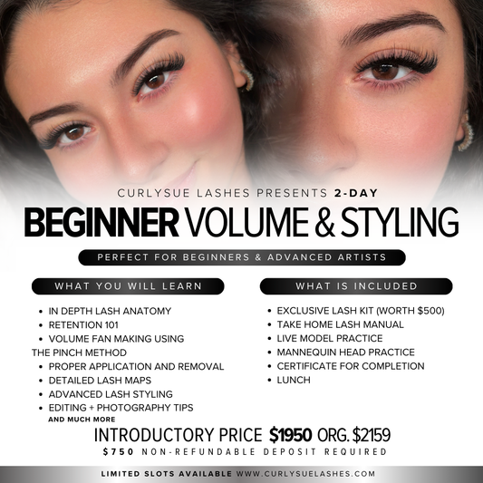 2-DAY 1:1 Beginner Volume & Styling Masterclass